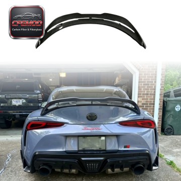 Hollow Style Carbon Fiber Rear Ducktail Spoiler Wing for Toyota Supra MK5 A90 A91 GR Supra Trunk Lid Lip Tuning Parts