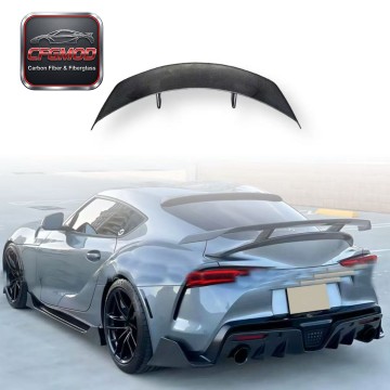 AG Style Carbon Fiber Rear Spoiler Wing for Toyota Supra MK5 A90 A91 GR Supra Trunk Lip Tuning Parts AG Style Carbon Fiber Rear Spoiler Wing for Toyota Supra MK5 A90 A91 GR Supra Trunk Lip Tuning Parts