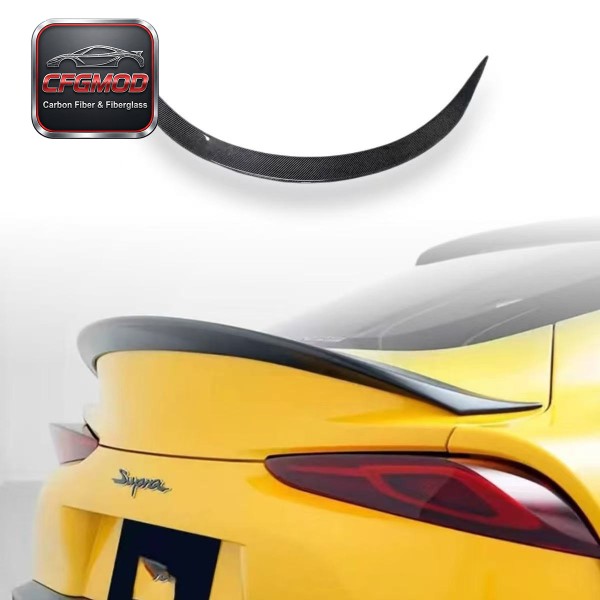 AG Style Carbon Fiber Small Rear Spoiler Wing for Toyota Supra MK5 A90 A91 GR Supra Mini Trunk Lip Tuning Parts AG Style Carbon Fiber Small Rear Spoiler Wing for Toyota Supra MK5 A90 A91 GR Supra Mini Trunk Lip Tuning Parts