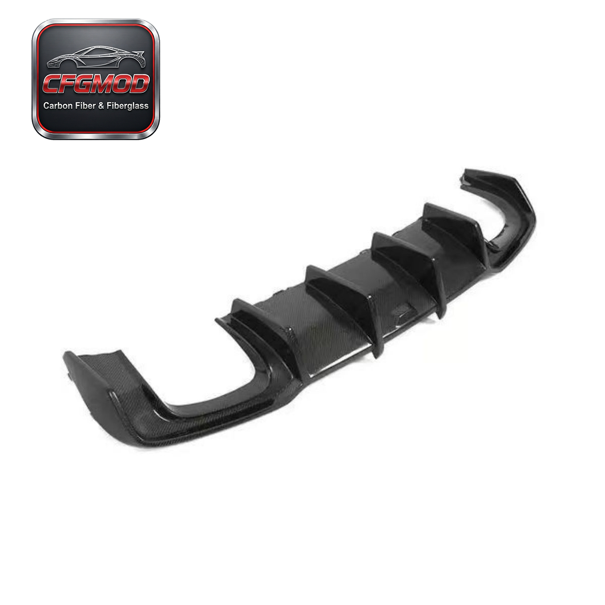 For Audi A3 S3 2013-2020 KB Style Carbon Fiber Blade Rear Lip Diffuser — 6