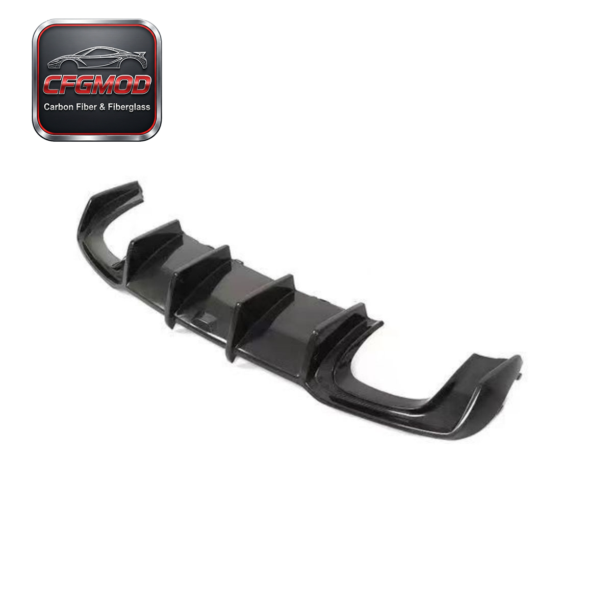 For Audi A3 S3 2013-2020 KB Style Carbon Fiber Blade Rear Lip Diffuser — 7