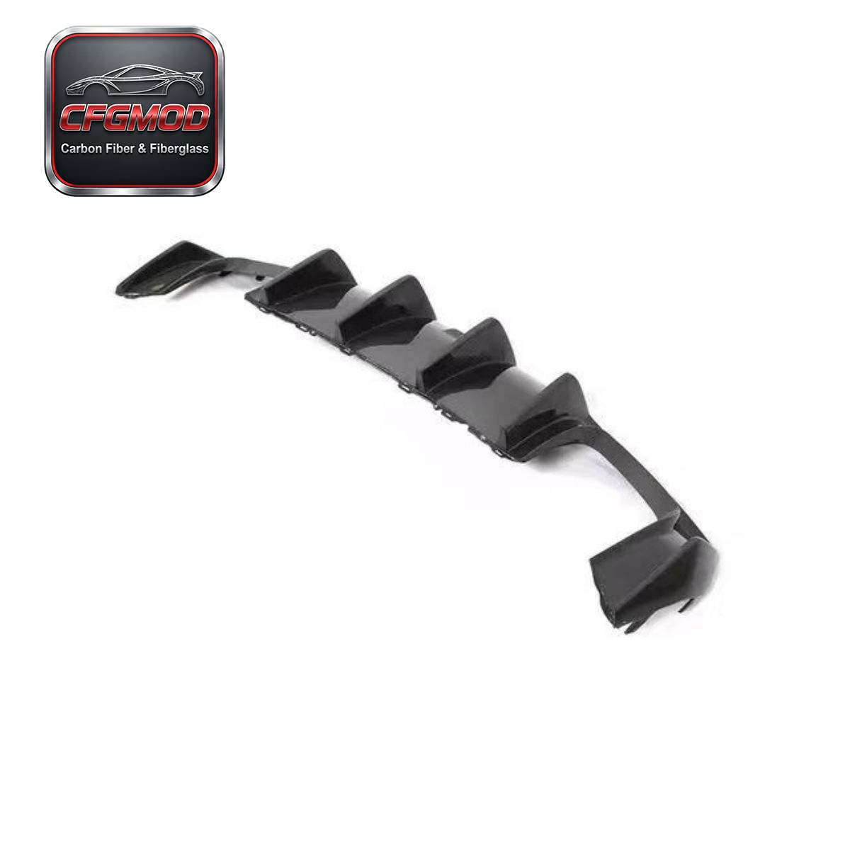 For Audi A3 S3 2013-2020 KB Style Carbon Fiber Blade Rear Lip Diffuser — 8
