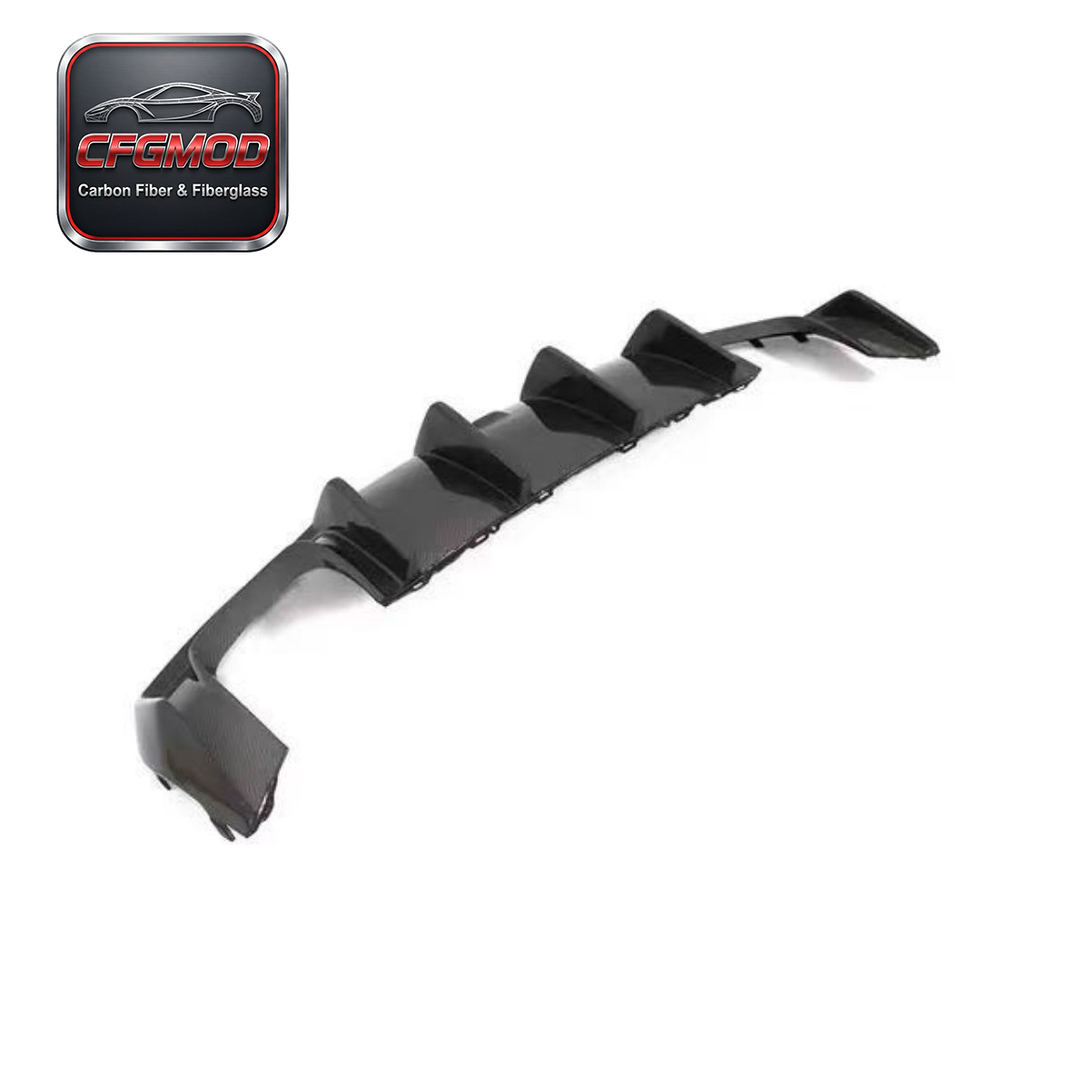 For Audi A3 S3 2013-2020 KB Style Carbon Fiber Blade Rear Lip Diffuser — 9