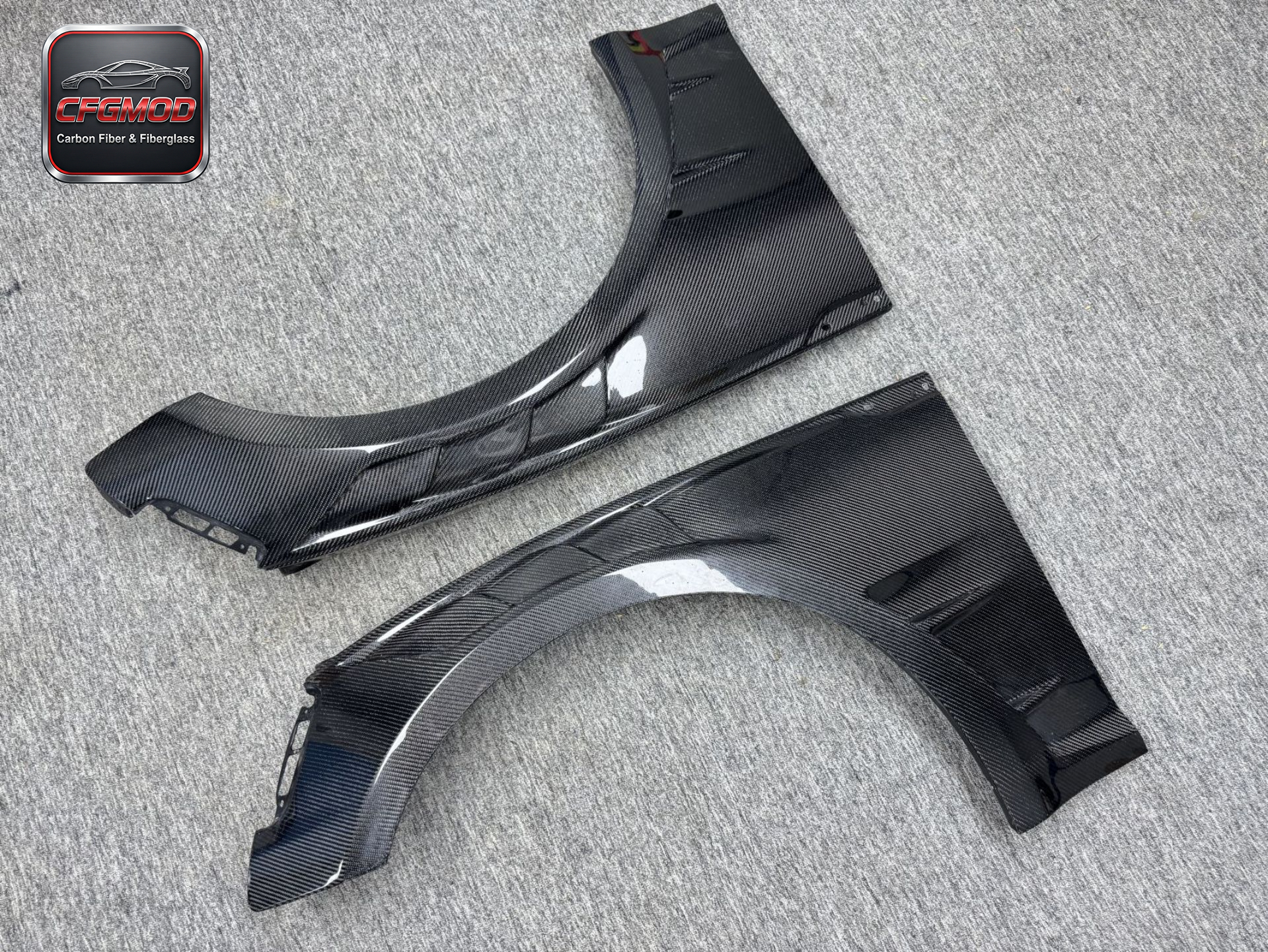 For Audi RS5 B9.5 2021-2024 A1 Style Dry Carbon Fiber Front Fenders — 10