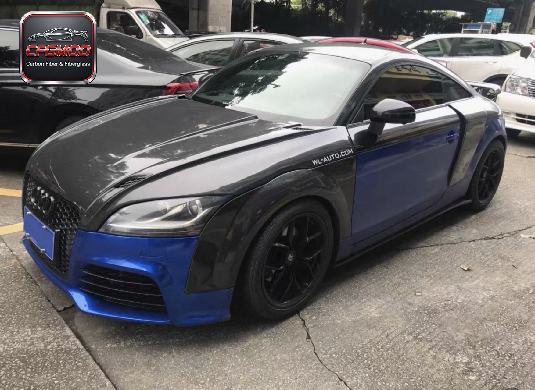 For Audi TT TTS TTRS 2007-2014 OEM Style Carbon Fiber Front Fenders — 1