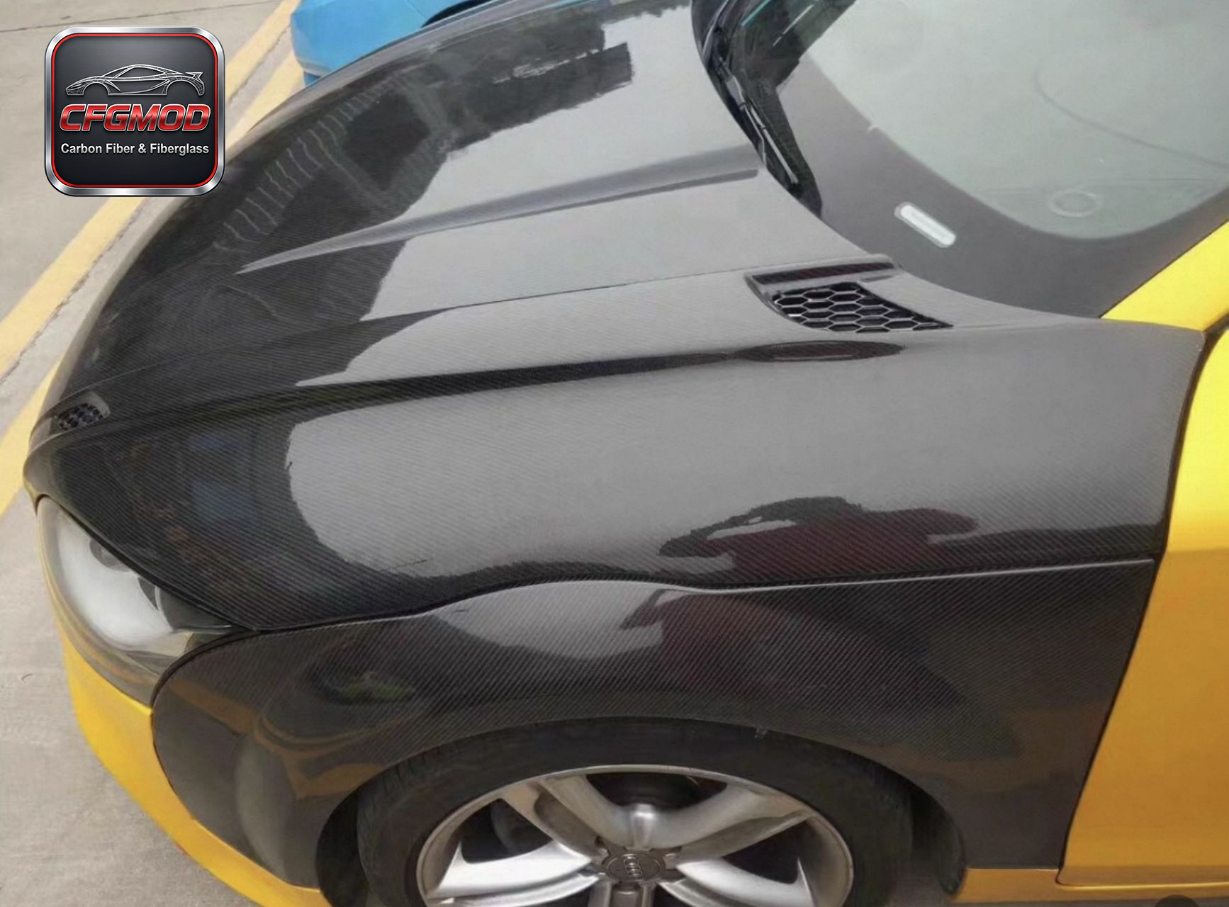 For Audi TT TTS TTRS 2007-2014 OEM Style Carbon Fiber Front Fenders — 2