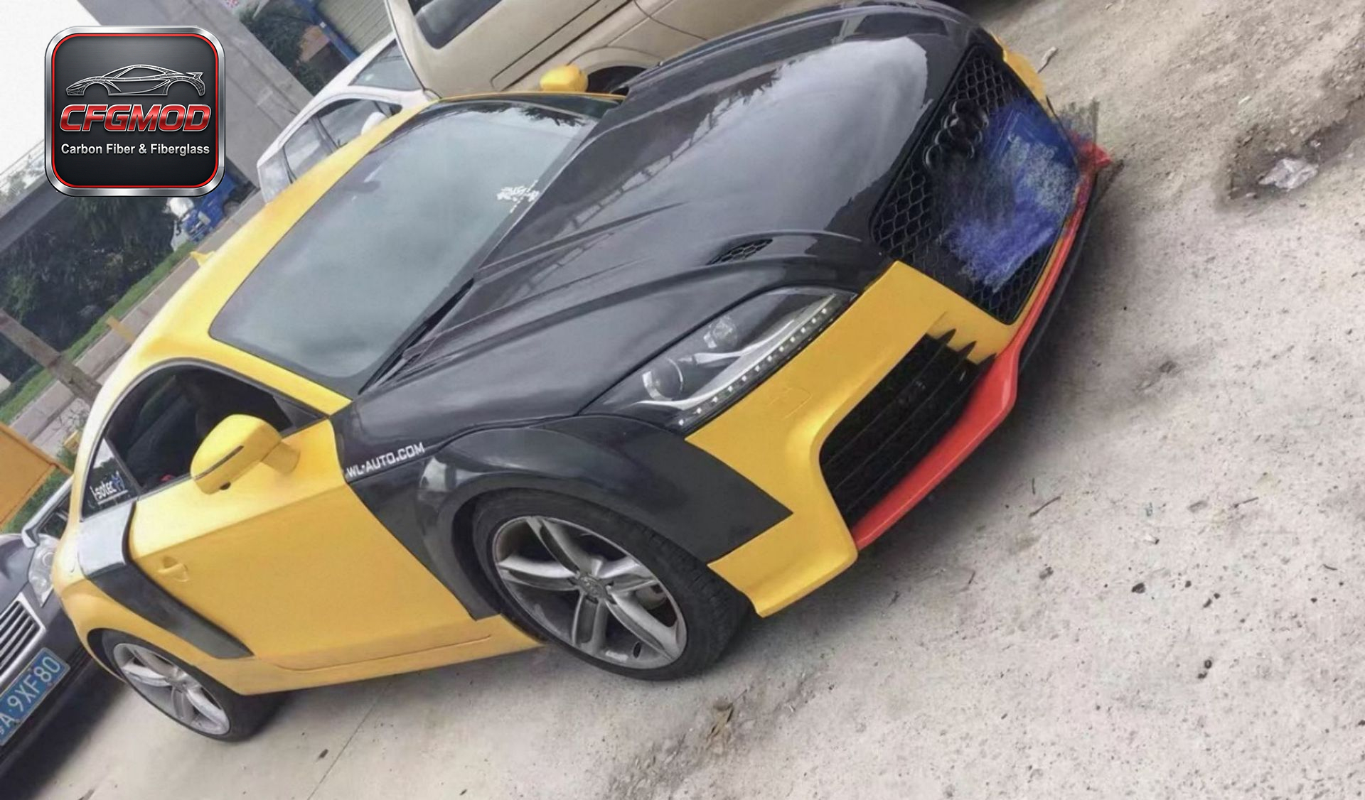 For Audi TT TTS TTRS 2007-2014 OEM Style Carbon Fiber Front Fenders — 5