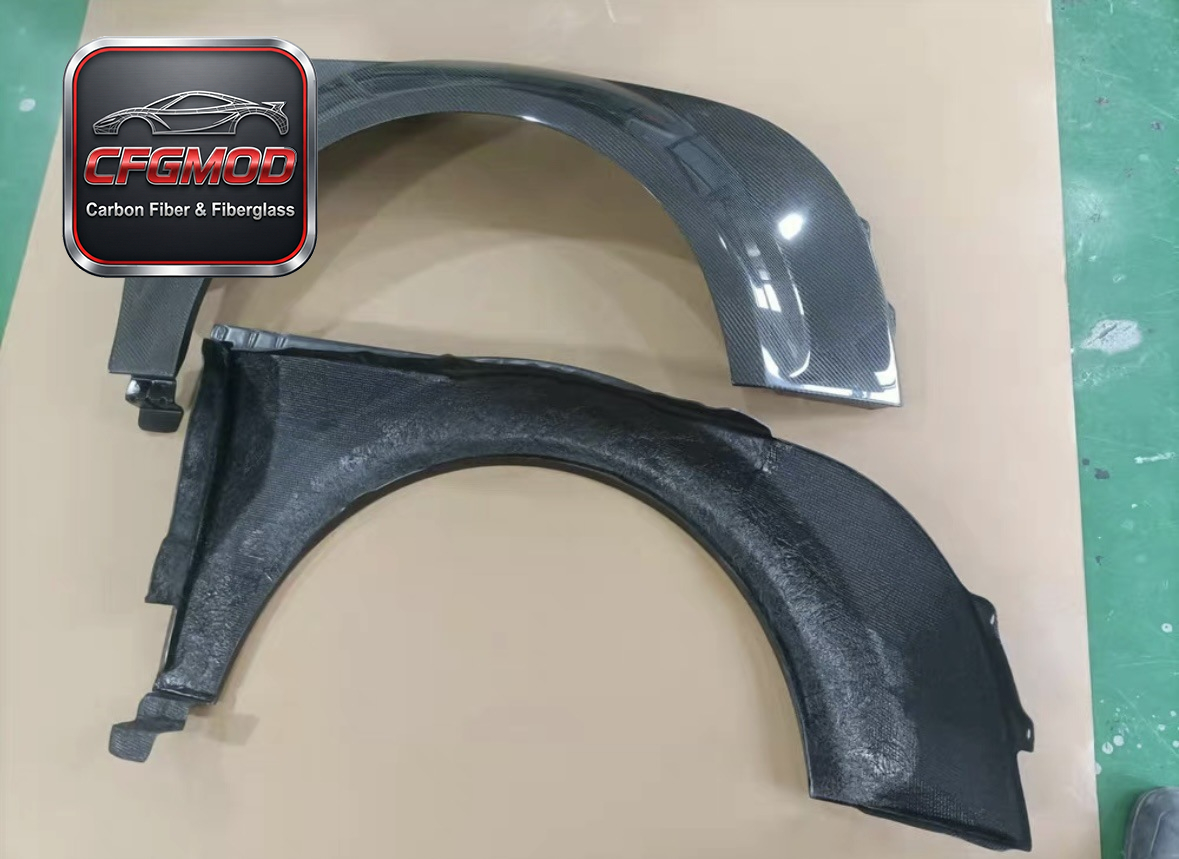 For Audi TT TTS TTRS 2007-2014 OEM Style Carbon Fiber Front Fenders — 7