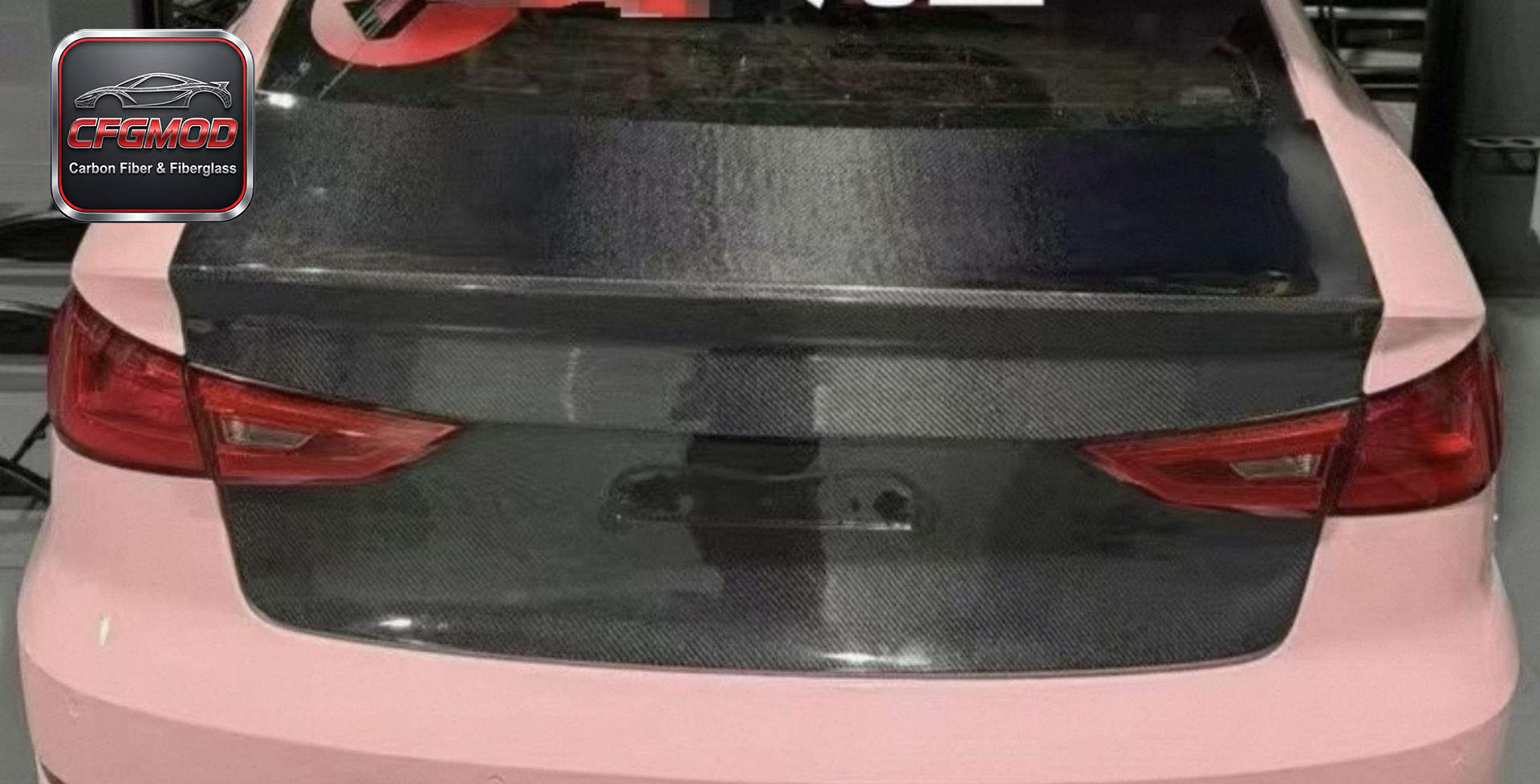 For Audi A3 S3 2013-2019 Carbon Fiber Trunk Lid Bootlid Rear Deck Lid — 3