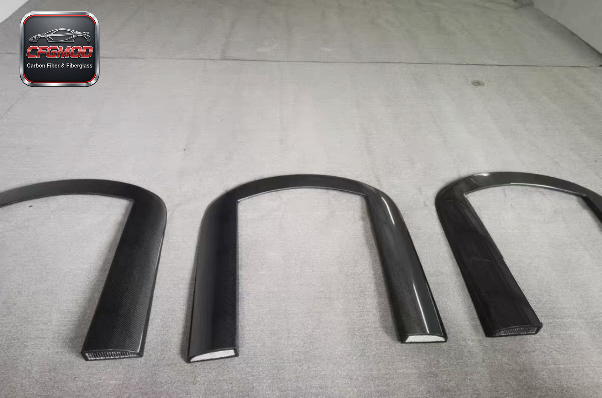 For Audi R8 2010-2015 Carbon Fiber U Shape Roof Frame Scoop Rear Window Trim — 7