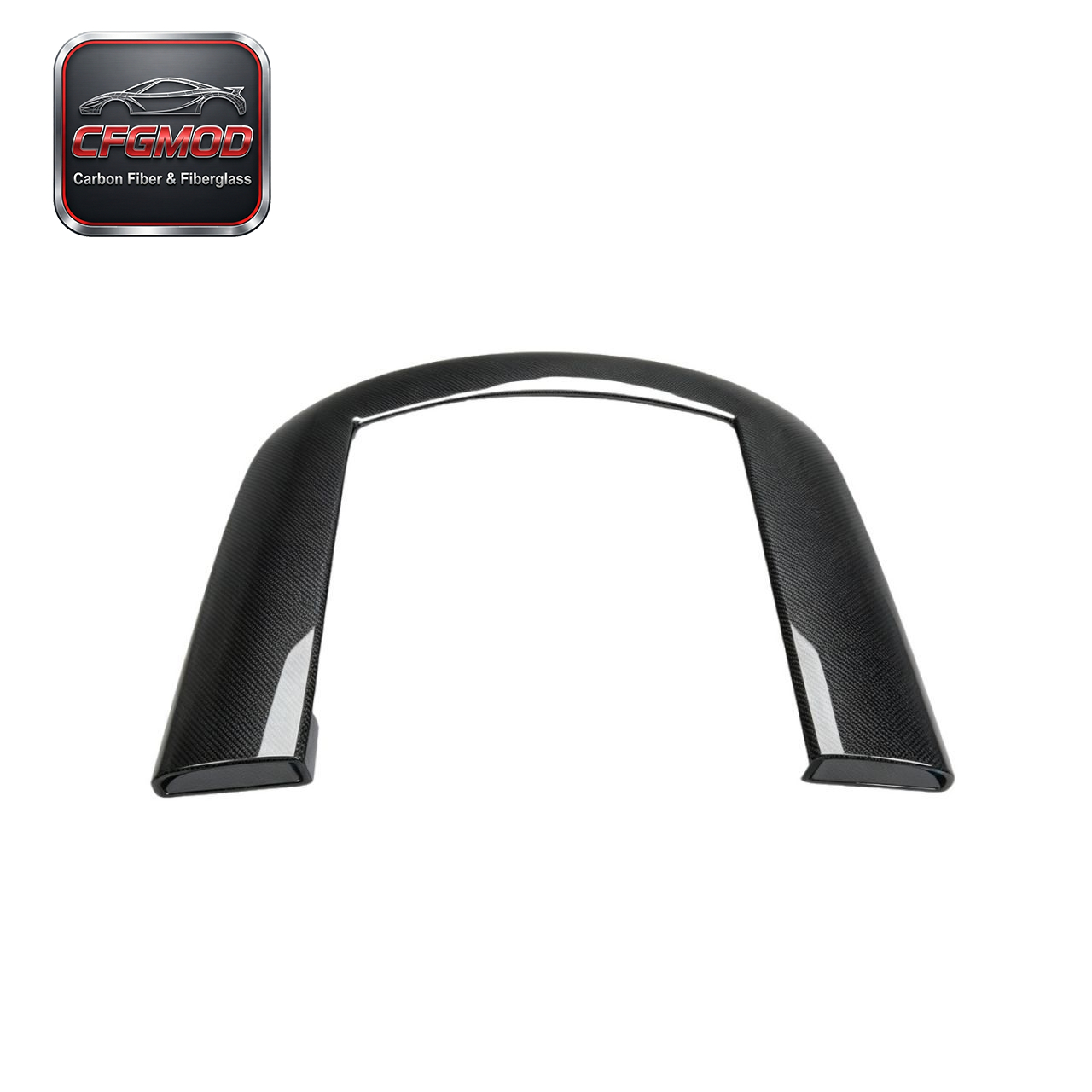 For Audi R8 2010-2015 Carbon Fiber U Shape Roof Frame Scoop Rear Window Trim — 10