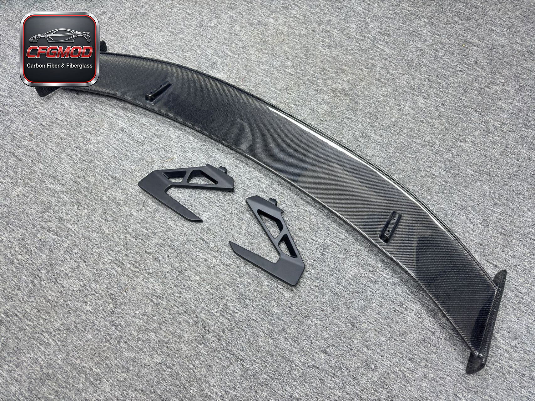 For Audi R8 2017-2023 GT Style Dry Carbon Fiber Rear Wing Spoiler — 9