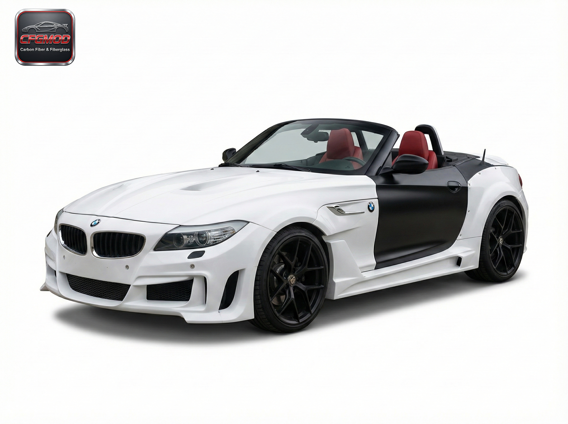 New Arrival White Wide Body Kit for Z4 E89 Glass Fiber FRP Front/Rear Bumper Over Fenders Side Skirts 2009-2016 — 3