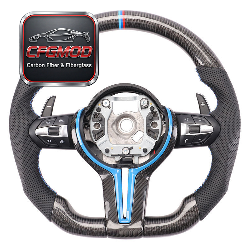 For Carbon Fiber Steering Wheel for F10/F15/F31/F40/X3/E83/X5/450i Models OLIVER Fitment — 2