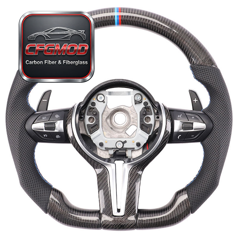For Carbon Fiber Steering Wheel for F10/F15/F31/F40/X3/E83/X5/450i Models OLIVER Fitment — 5