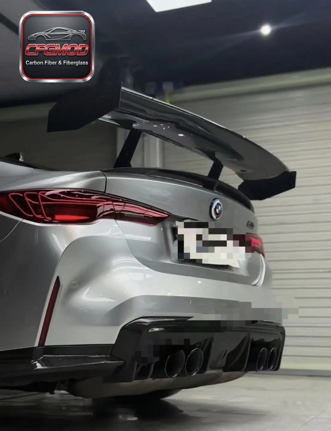 PRO Style Dry Carbon Fiber Rear Wing Spoiler for BMW M2 M3 M4 G8X Sedan Tuning Parts — 4