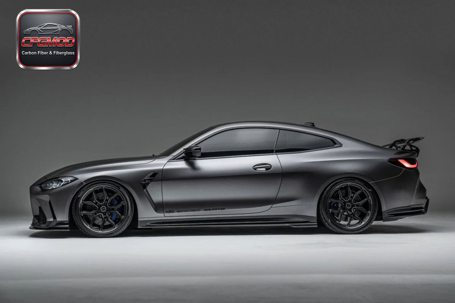 Dry Carbon Fiber AR Design Swan Neck Rear Wing for BMW 2020+ M3 M4 G80 G82 Modification Accessories — 5