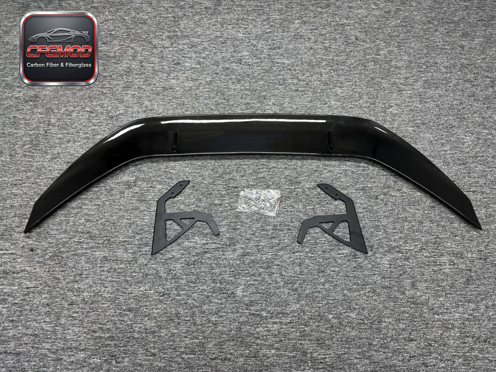 Dry Carbon Fiber AR Design Swan Neck Rear Wing for BMW 2020+ M3 M4 G80 G82 Modification Accessories — 6
