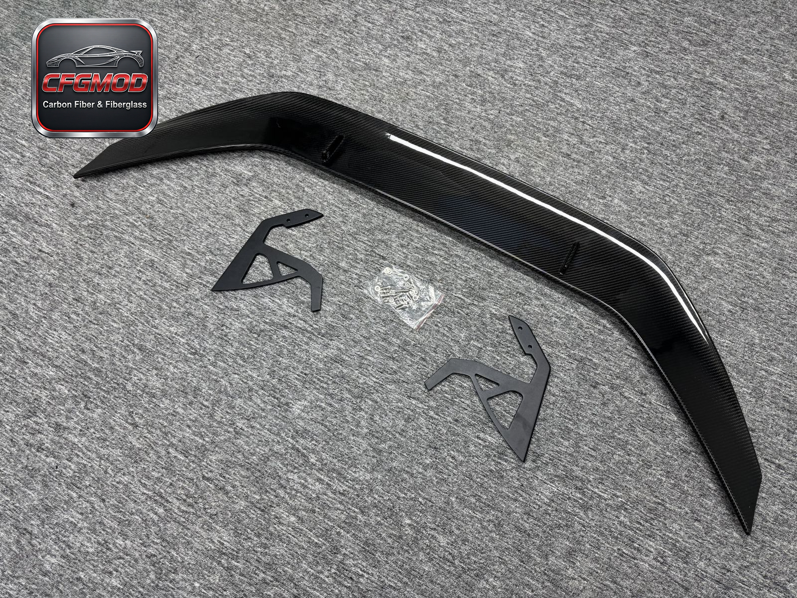 Dry Carbon Fiber AR Design Swan Neck Rear Wing for BMW 2020+ M3 M4 G80 G82 Modification Accessories — 7