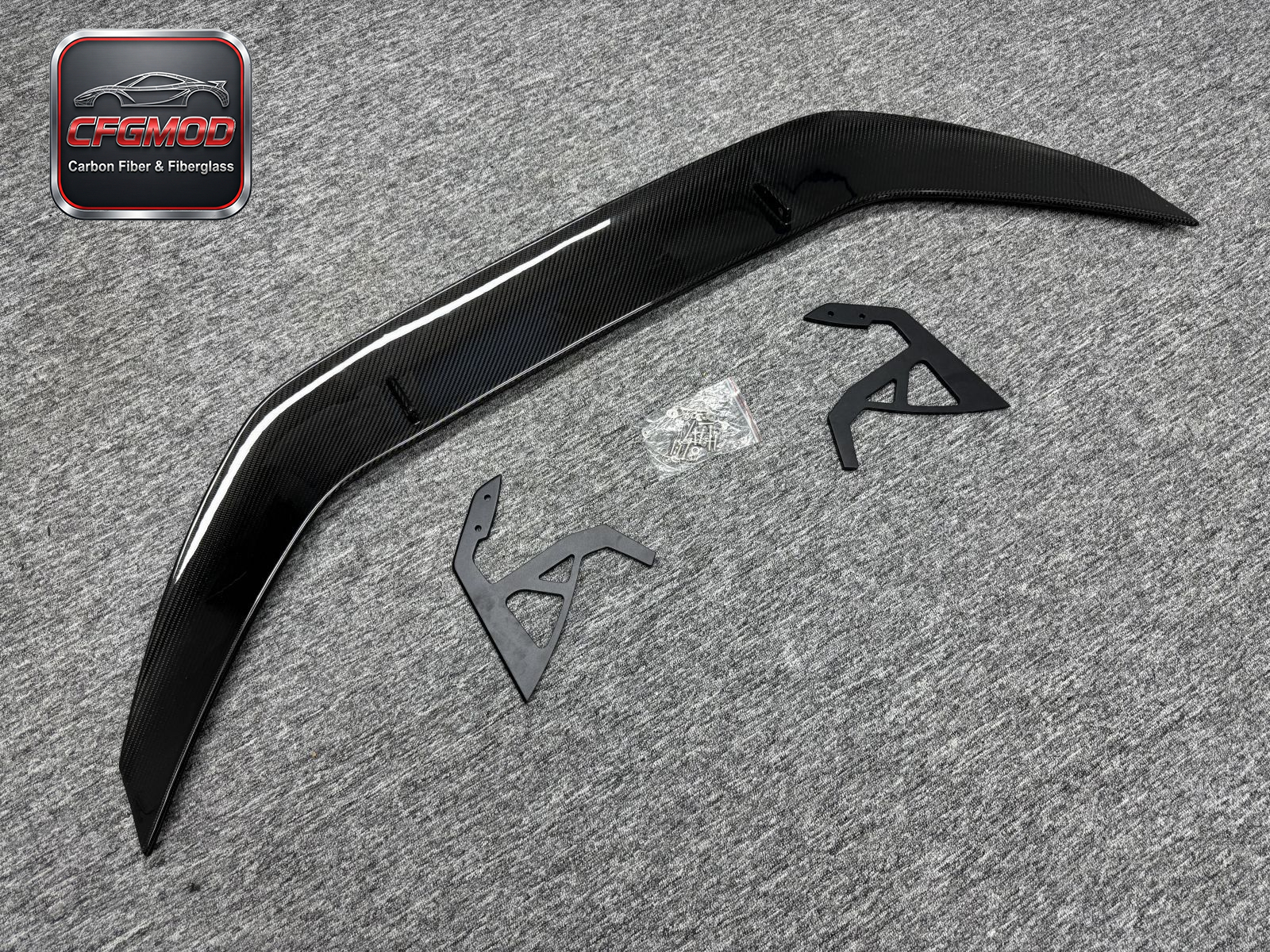 Dry Carbon Fiber AR Design Swan Neck Rear Wing for BMW 2020+ M3 M4 G80 G82 Modification Accessories — 8