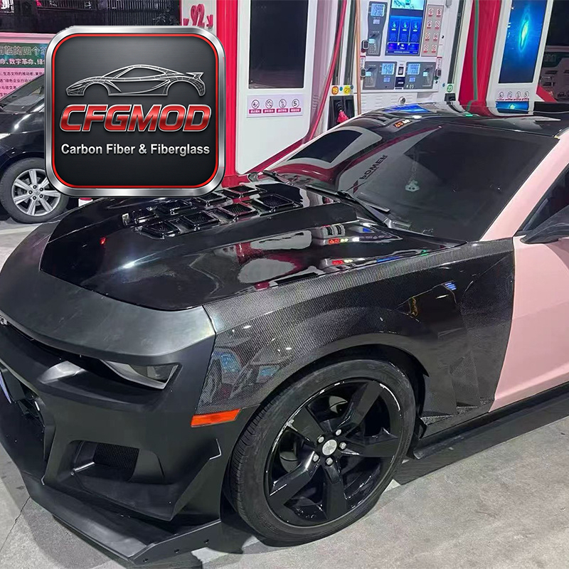 For Chevrolet Camaro 6th Gen Carbon Fiber Widebody Fender Flares Body Kit — 2