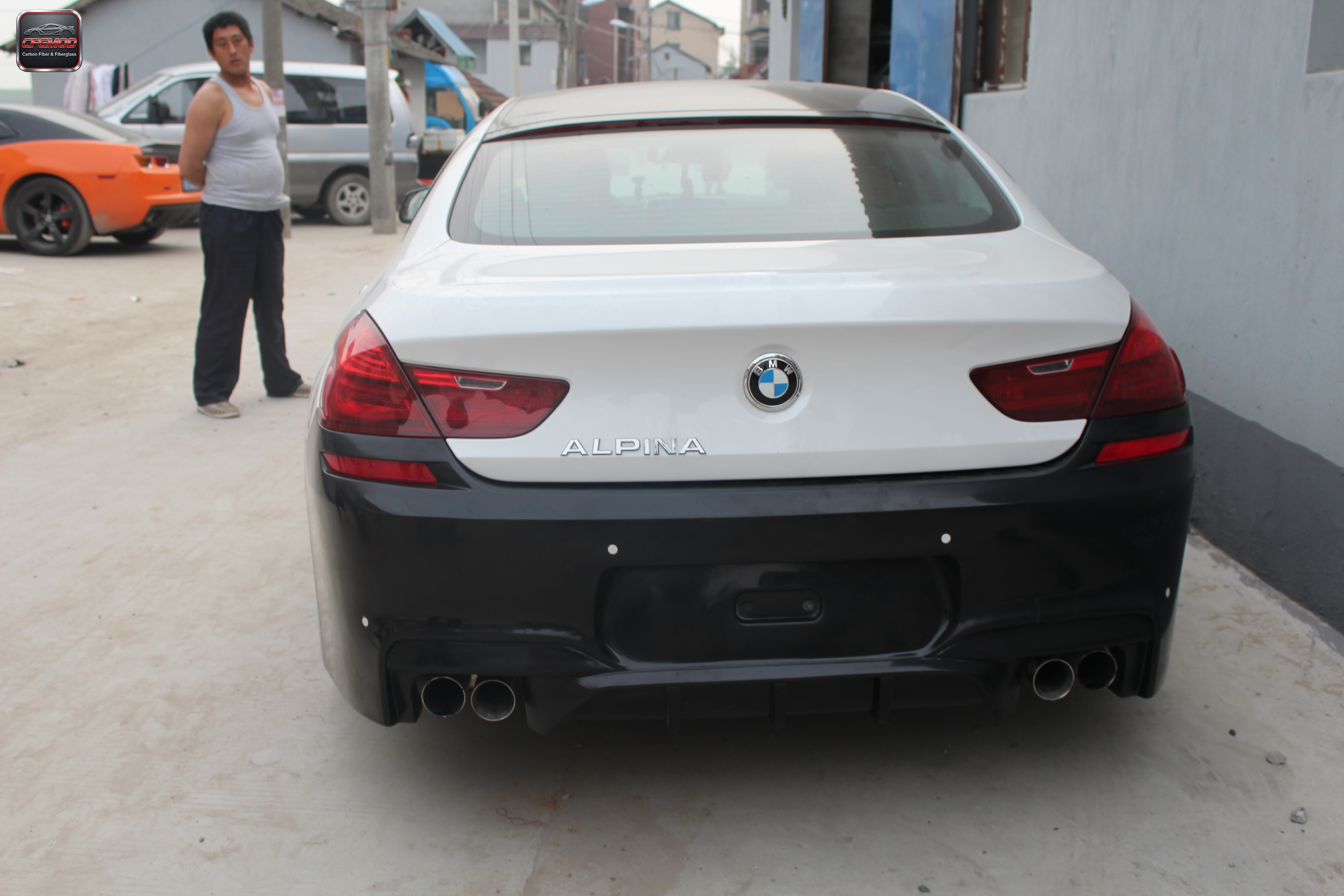 For 11-16 B m w 6 Series/F12/F13 Conversion M 6 Glass Fiber(front Bumper Rear Bumper Side Skirt Rear Lip Fenders ) — 4