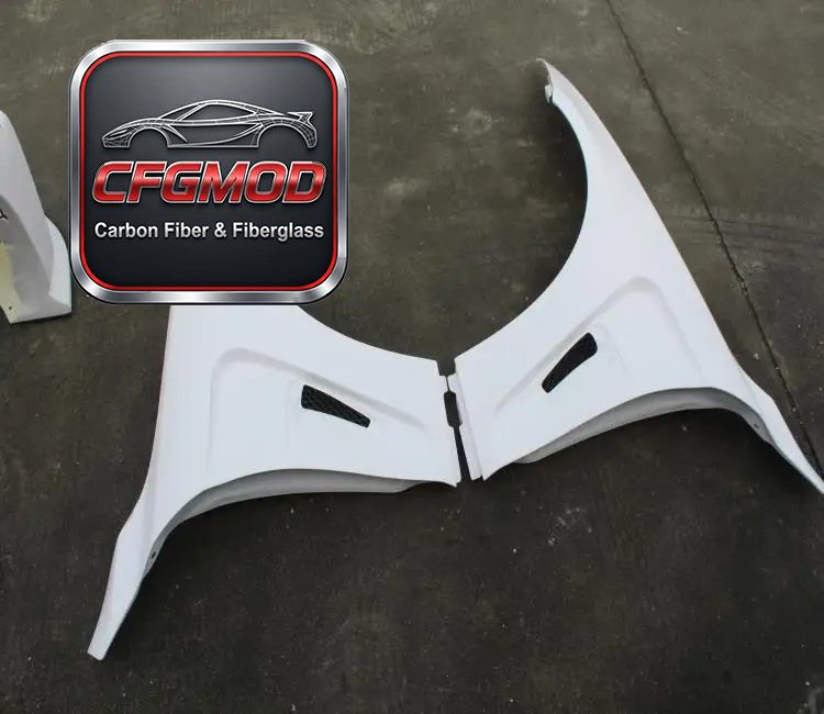 For 4series/F32/F82 Conversion LJZXG White New Wide Body Kit Glass Fiber (front Bumper Rear Bumper Side Skirt Rear Lip Fenders) — 3