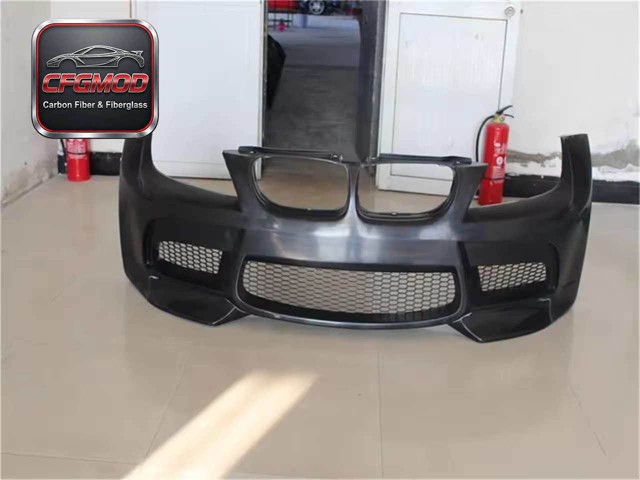 For 3series/E90conversion for White Wide Body Kit Glass Fiber Front/Rear Bumpers Side Skirts Rear Lip Fenders 100% — 4