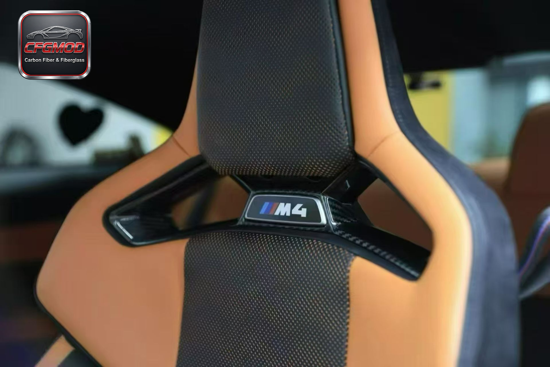 For BMW M2 M3 M4 M5 CS 2022+ Dry Carbon Fiber Seat Belt Outlet Cover for M Carbon Bucket Seats — 5