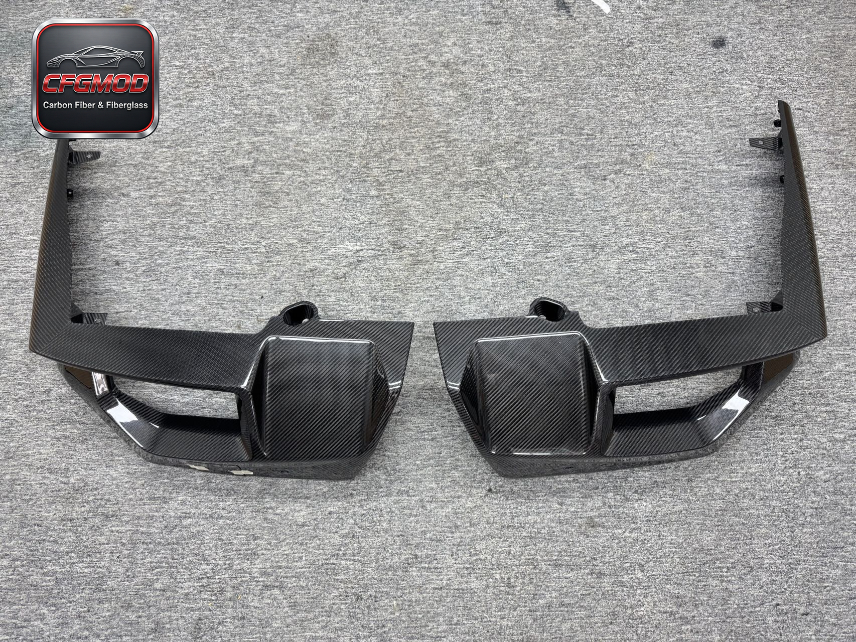 For BMW M5 G90 2024+ MP Style Dry Carbon Fiber Rear Diffuser Lip Lower Valance — 5