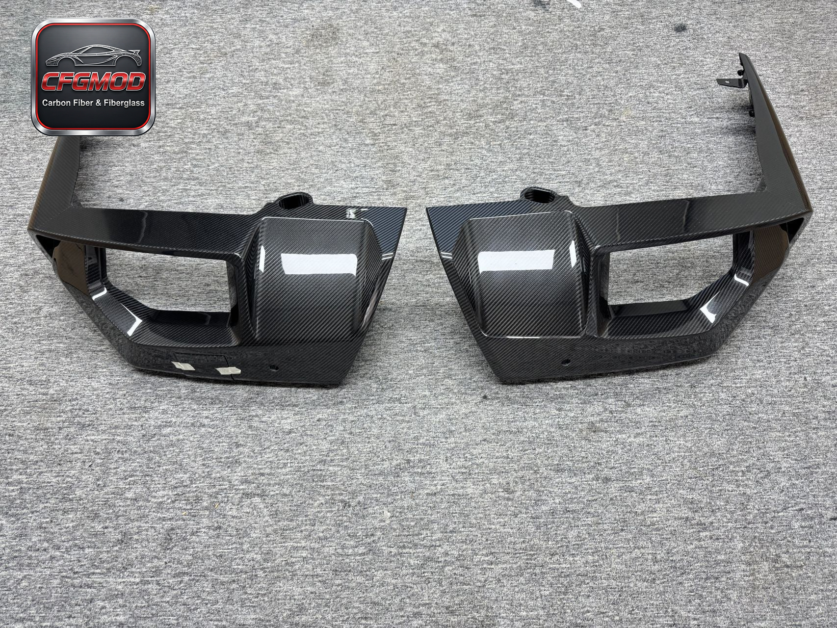 For BMW M5 G90 2024+ MP Style Dry Carbon Fiber Rear Diffuser Lip Lower Valance — 6