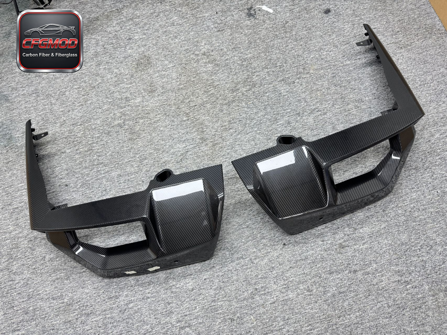 For BMW M5 G90 2024+ MP Style Dry Carbon Fiber Rear Diffuser Lip Lower Valance — 7