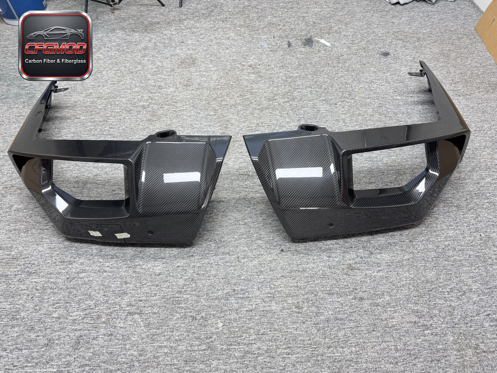 For BMW M5 G90 2024+ MP Style Dry Carbon Fiber Rear Diffuser Lip Lower Valance — 10