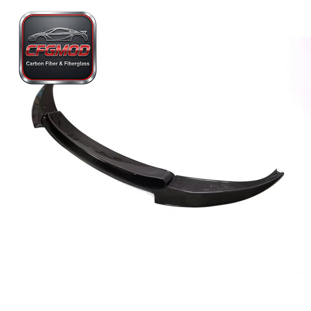 BMW 6 Series M6 F06 F12 F13 V Style Carbon Fiber 3-Piece Front Lip Splitter — 9