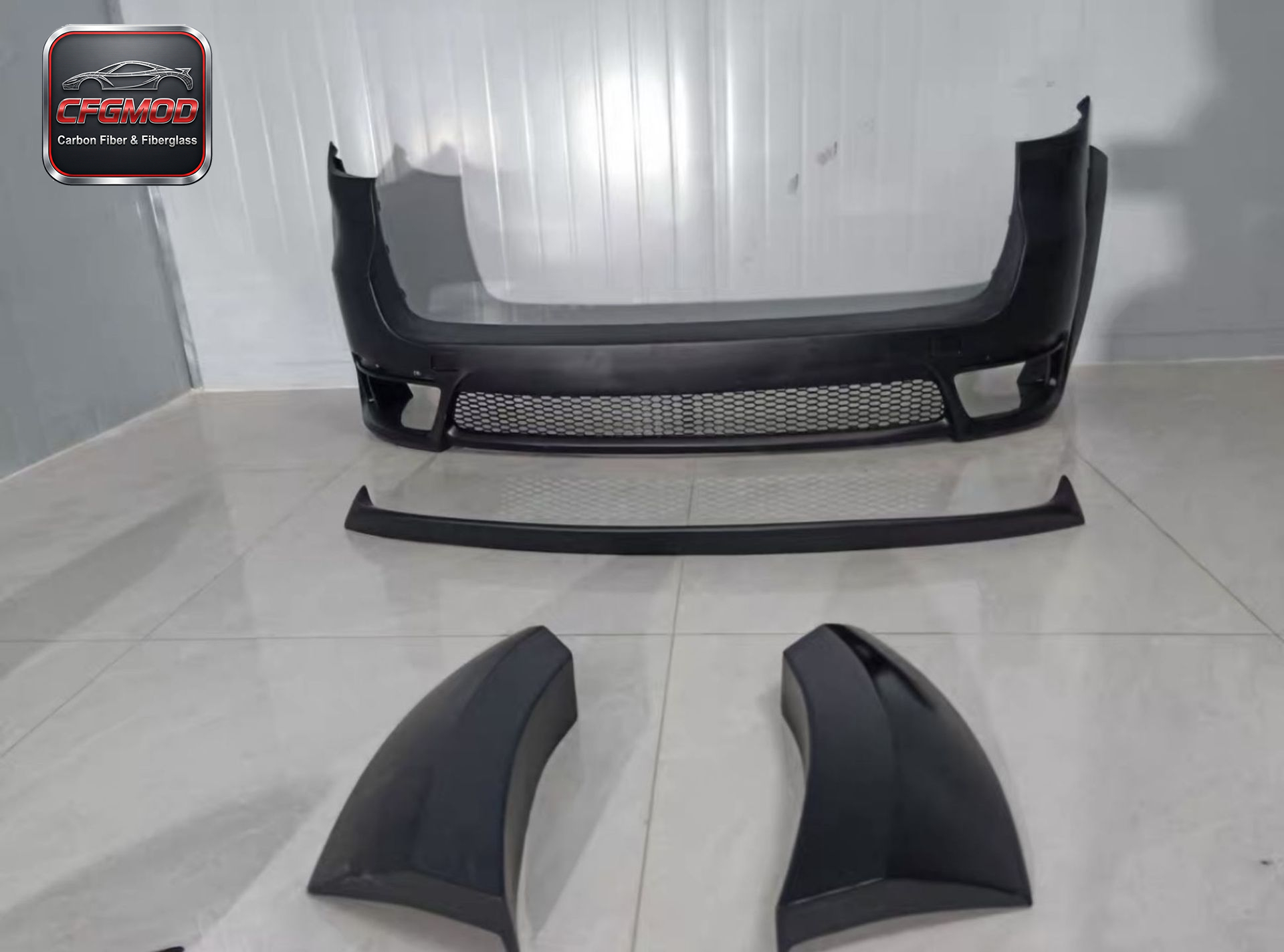 X5 F15 Lumma Style FRP Primer Wide Body Kit Front Bumper Side Skirts — 3