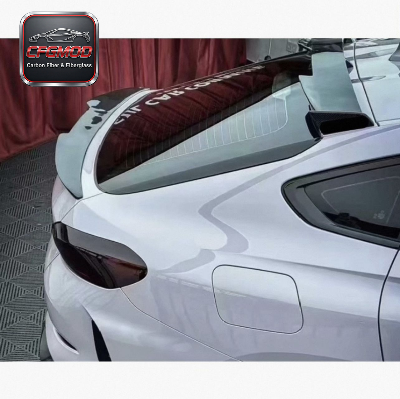 2019-2025 BMW X6 G06 LD Style Carbon Fiber Roof Spoiler Wing — 3