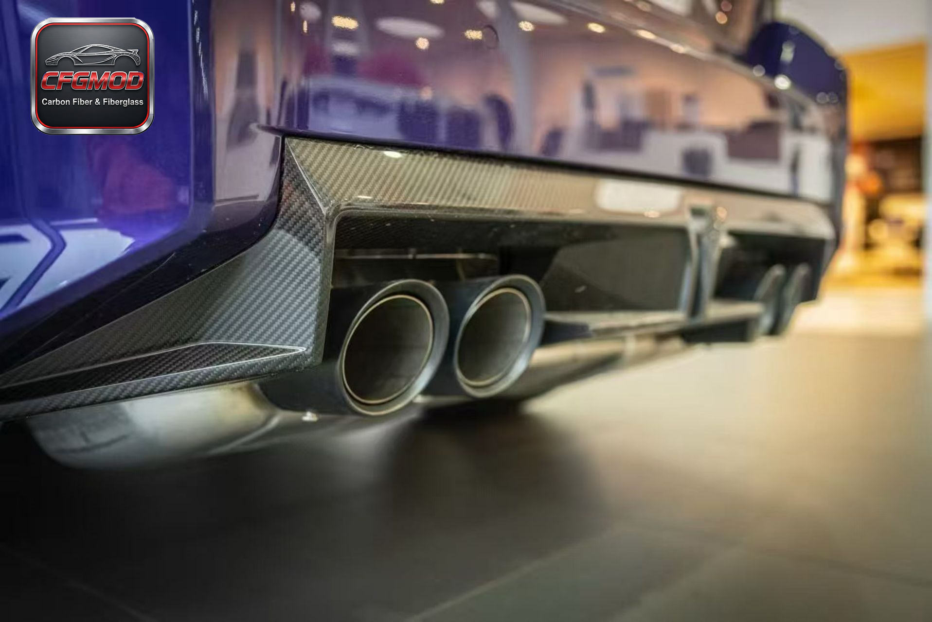 2020+ BMW M2 G87 CS Style Dry Carbon Fiber Rear Lip Diffuser — 6