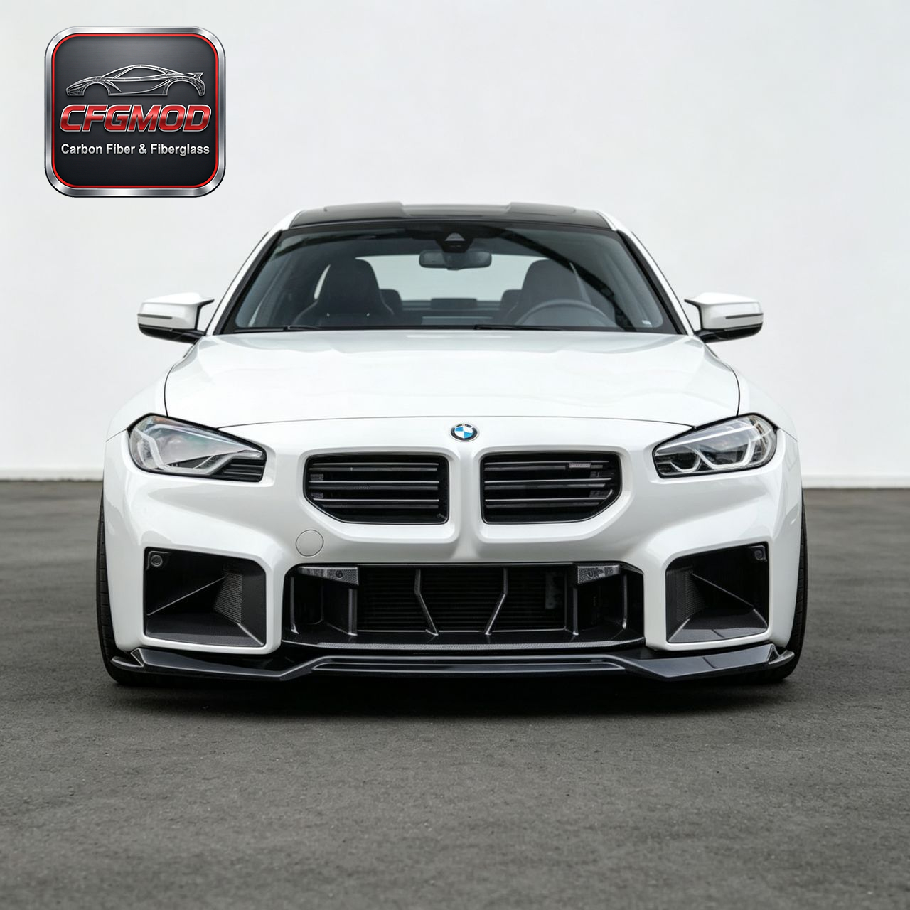 2022+ M2 G87 OEM Style Dry Carbon Fiber Lower Front Grille — 2