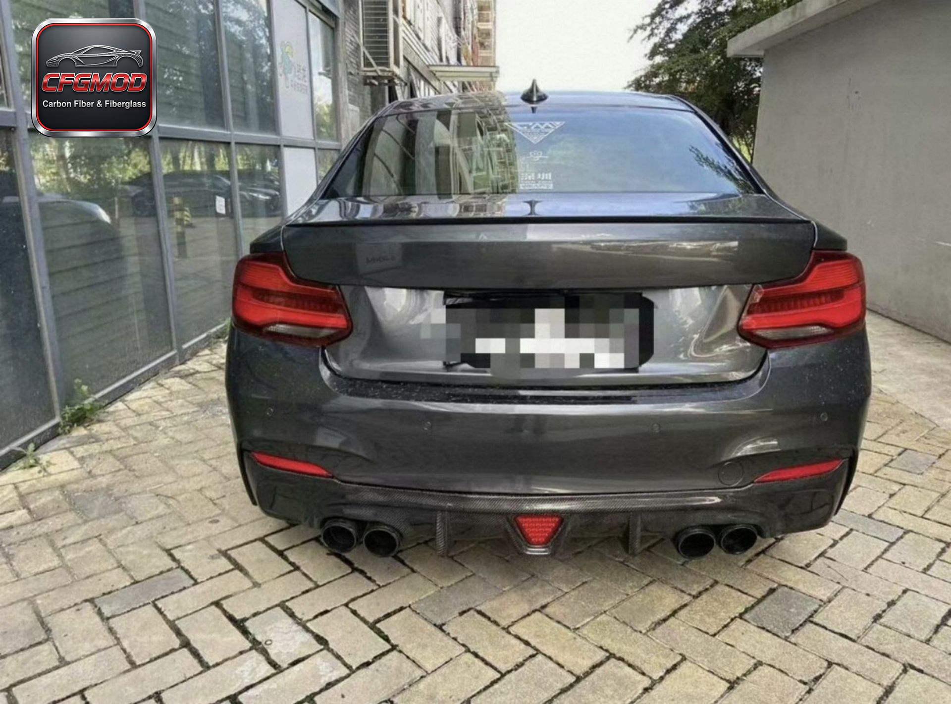 2014-2021 2 Series M235i F22 F23 3D Style Carbon Fiber Front Lip Splitter — 3