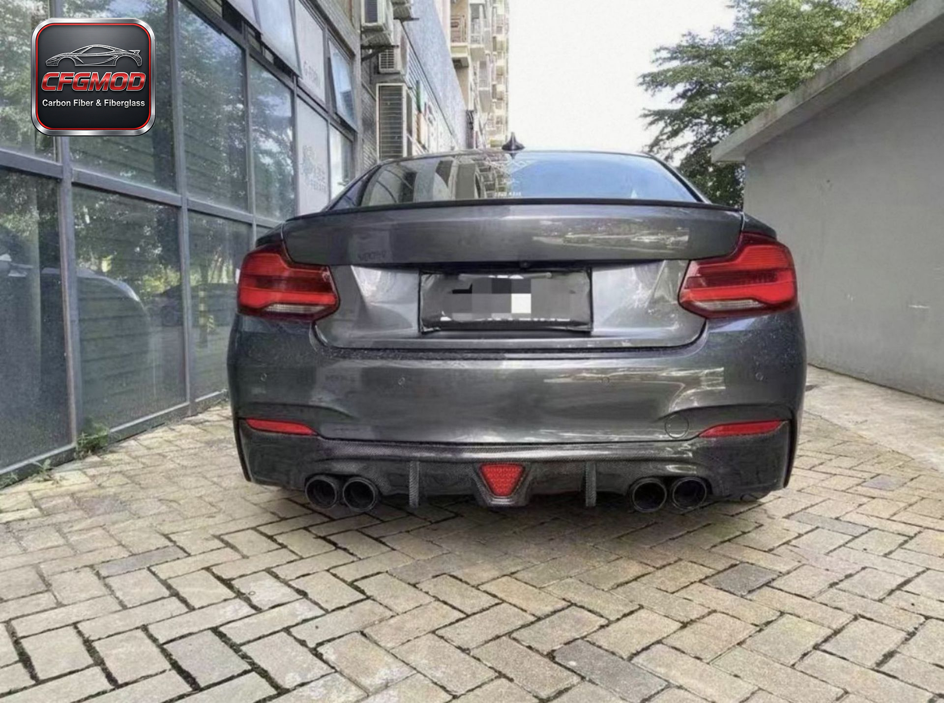 2014-2021 2 Series M235i F22 F23 3D Style Carbon Fiber Front Lip Splitter — 6