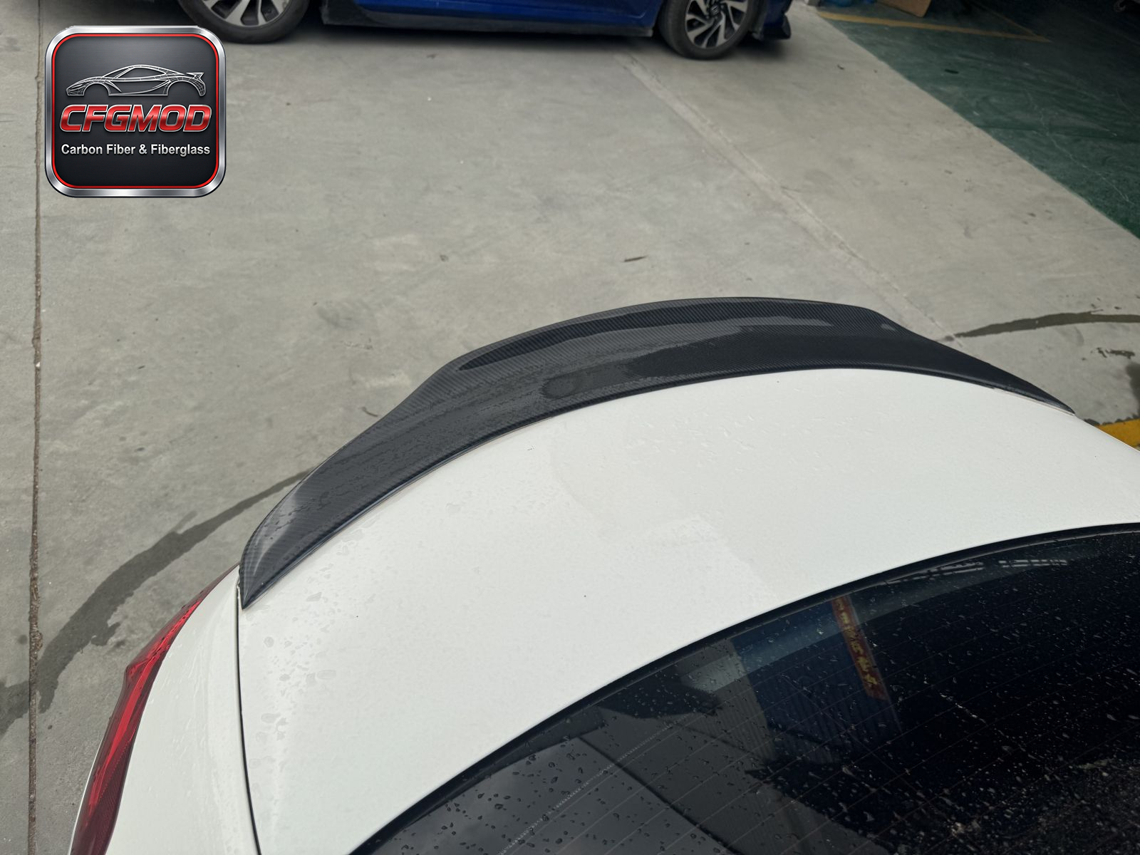 Real Carbon Fiber Rear Trunk Spoiler Wing PSM Style for Mercedes W205 C63 2015-2021 — 1