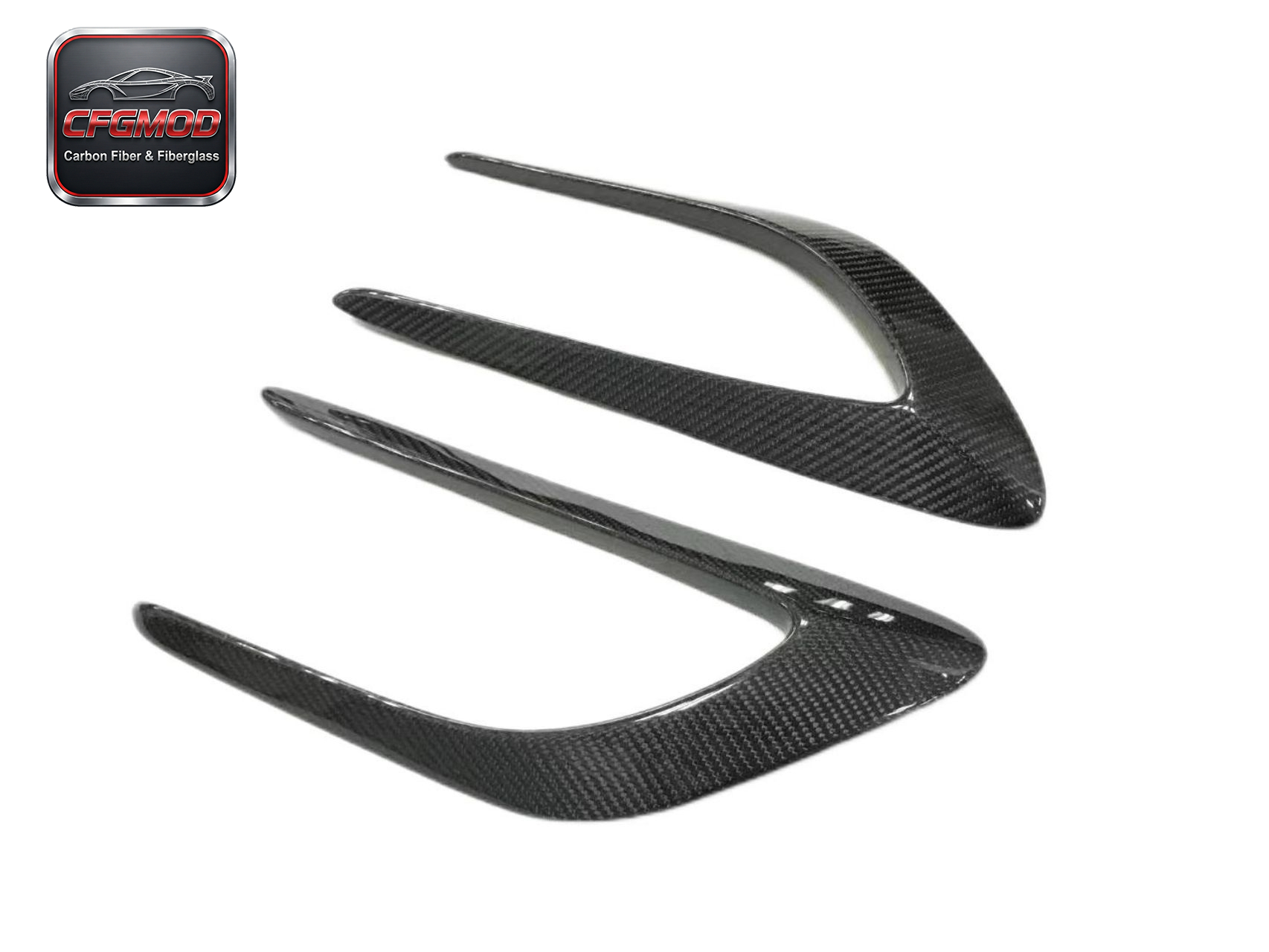 Dry Carbon Fiber Front Fender Side Air Vent Winglets for Mercedes-Benz C-Class W205 — 6