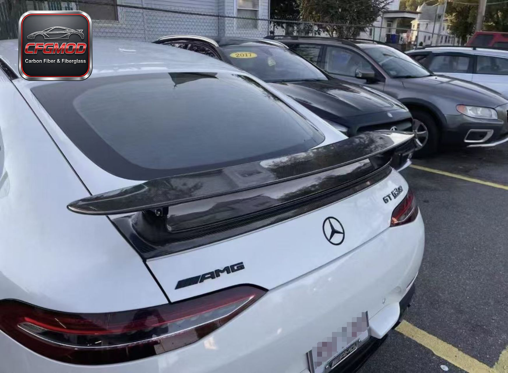Real Carbon Fiber Edition 1 Style Rear Trunk Spoiler Wing for Mercedes AMG GT50 GT53 GT63 4-Door — 4