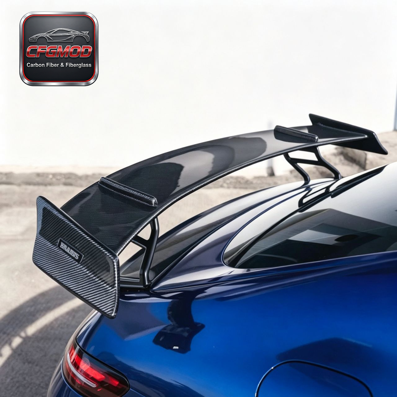 Real Carbon Fiber B Style Rear Trunk Spoiler Wing for Mercedes AMG GT50 GT53 GT63 4-Door — 4