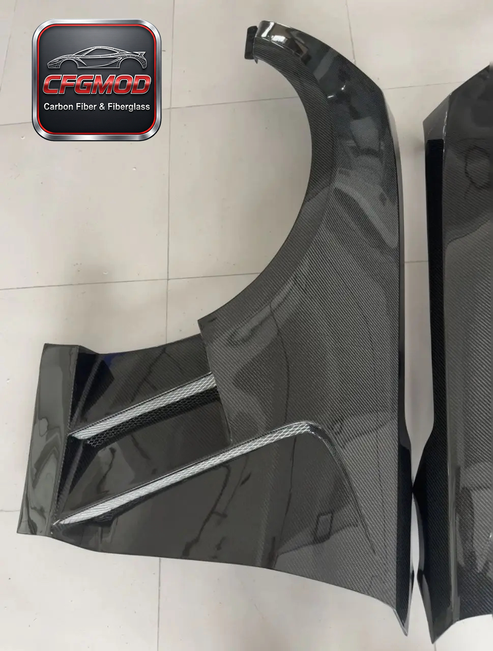 For Chevrolet Camaro 2017-2022 Carbon Fiber Vented Front Fenders Fender Vent Aero Replacement — 9