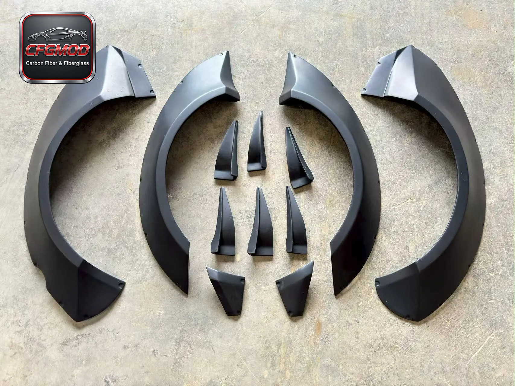 For Chevrolet Camaro 2008-2015 MB Style Wide Fender Flares FRP Primer Wheel Arch Flares — 7