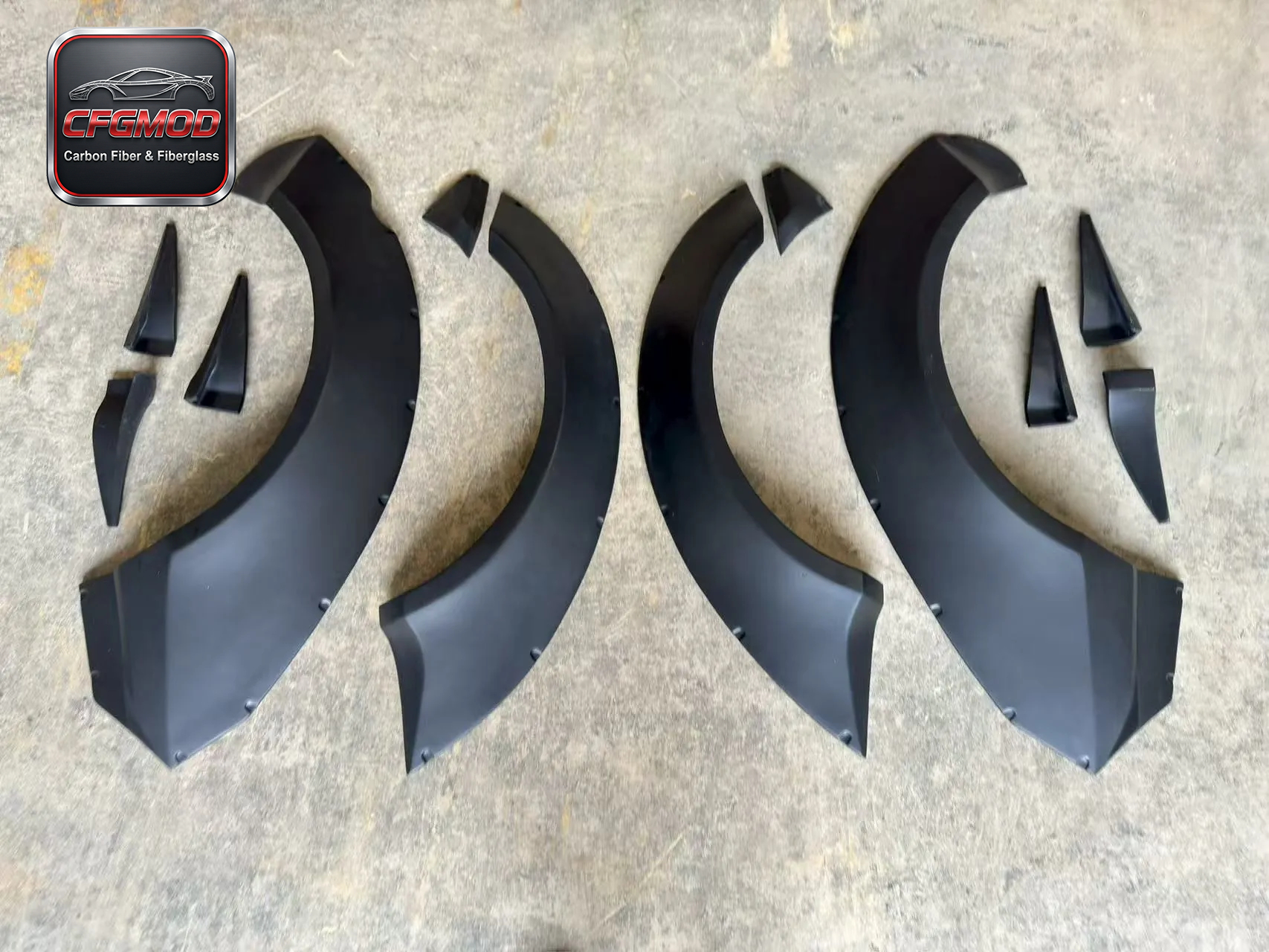 For Chevrolet Camaro 2008-2015 MB Style Wide Fender Flares FRP Primer Wheel Arch Flares — 8