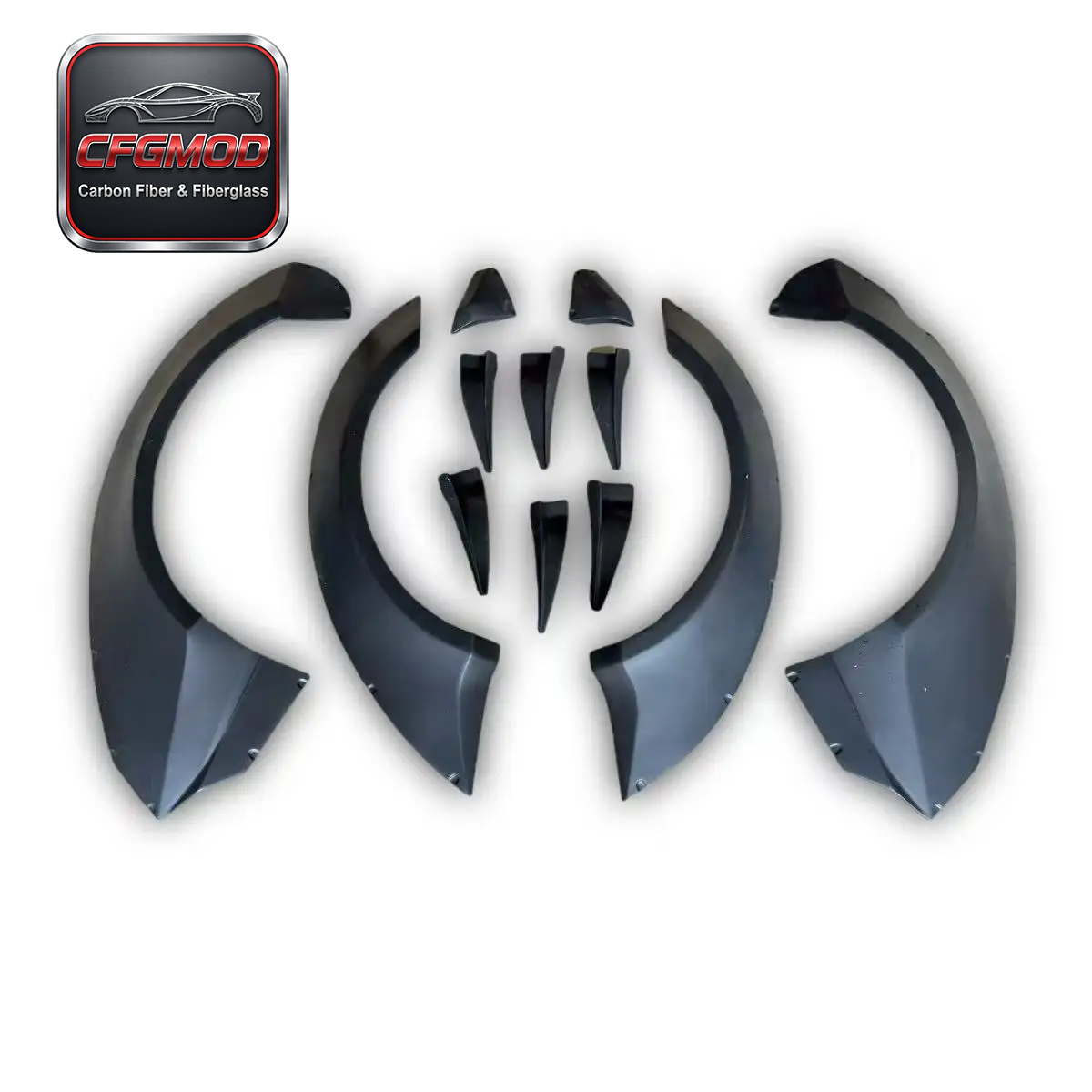 For Chevrolet Camaro 2008-2015 MB Style Wide Fender Flares FRP Primer Wheel Arch Flares — 9