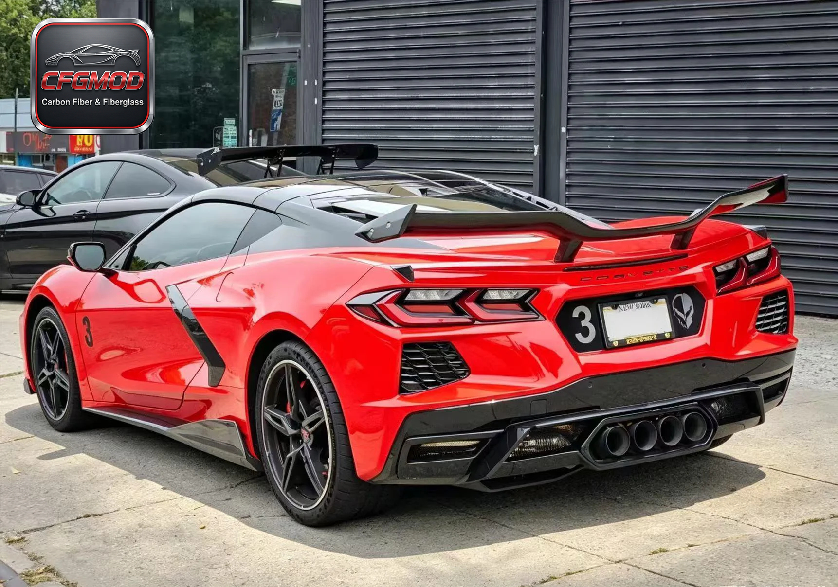 Dry Carbon Fiber Z07 Style Rear Trunk Spoiler Wing for Chevrolet Corvette C8 Z06 2020+ — 2