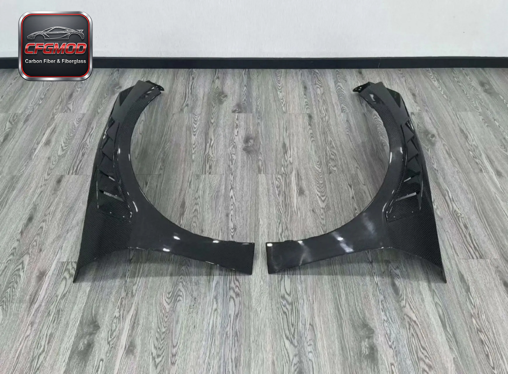 Real Carbon Fiber Vented Front Fenders Wheel Arches for Chevrolet Corvette C8 2020+ — 7